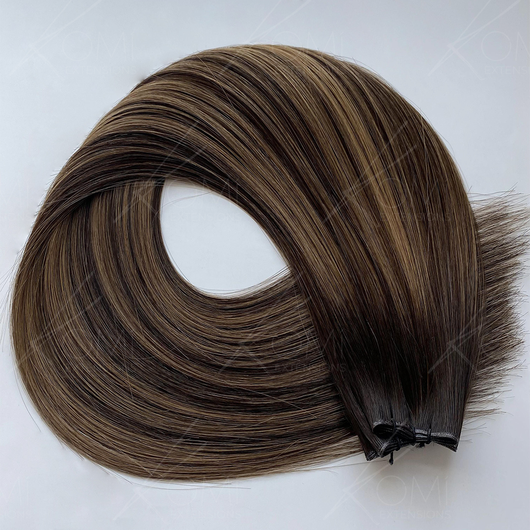 Caramel Drizzle | 2 Hand-Tied Wefts (Per Pack)