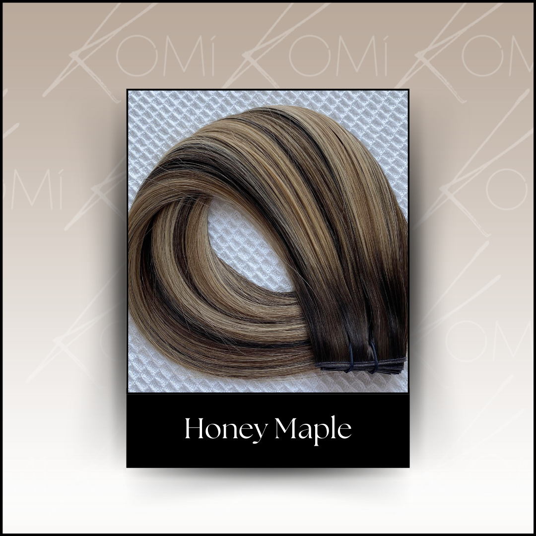 Honey Maple | 2 Hand-Tied Wefts (Per Pack)