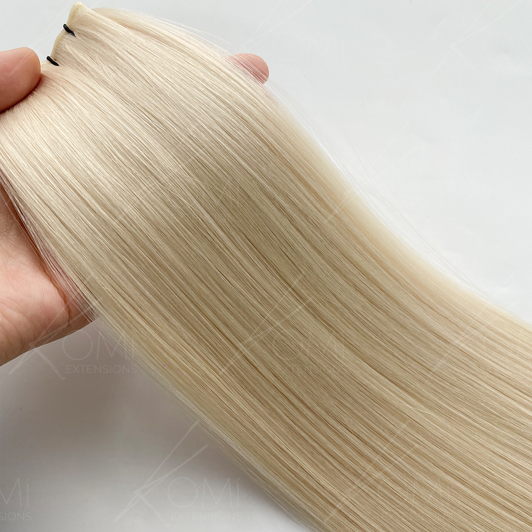 Ivory Gleam | 2 Hand-Tied Wefts (Per Pack)