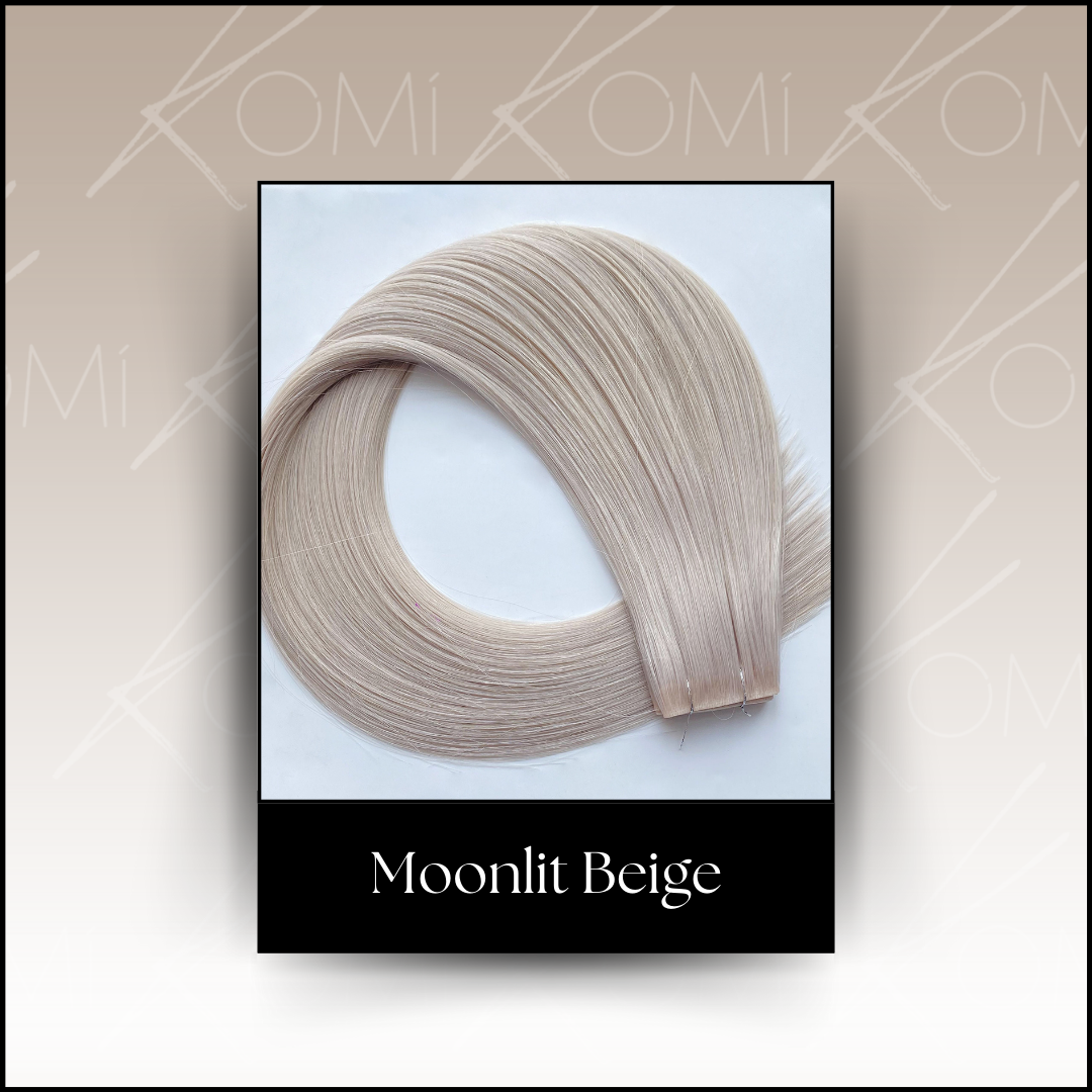 Moonlit Beige | 2 Hand-Tied Wefts (Per Pack)