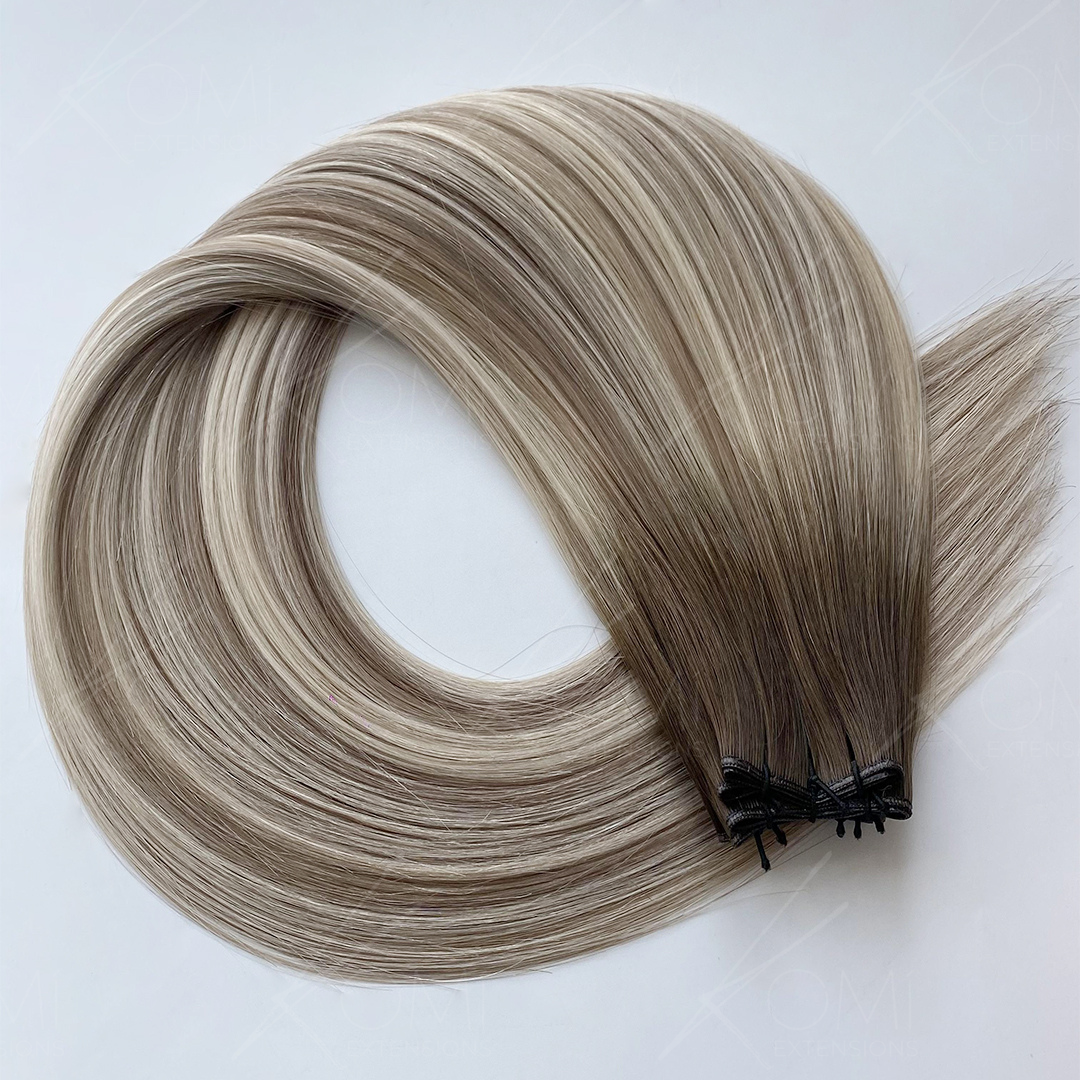 Pearl Ombre | 2 Hand-Tied Wefts (Per Pack)